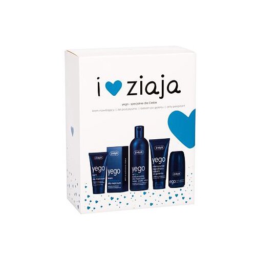 Ziaja Men darilni set gel za prhanje 3v1 300 ml + vlažilna krema SPF6 50 ml + balzam po britju 75 ml + antiperspirant 60 ml za moške Cene