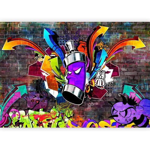 Foto tapeta - Graffiti: Colourful attack 150x105 Standard Slike