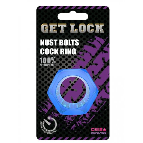  Nust Bolts Cock Ring-Blue CN100394084 Cene