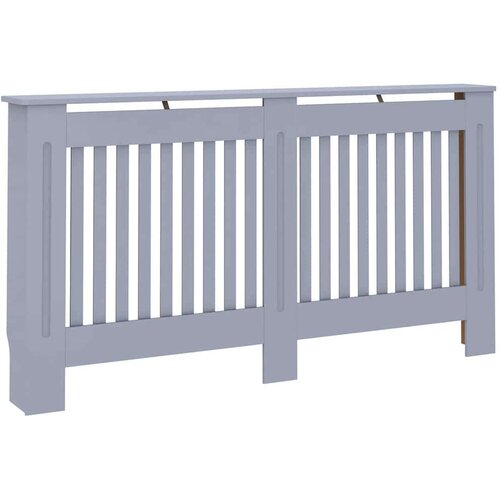 VidaXL pokrivač radijatora 2 pcs siva 152 x 19 x 81.5 cm Slike