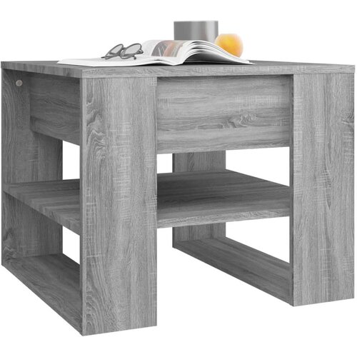  Stolić za kavu boja hrasta 55 5x55x45 cm konstruirano drvo Slike