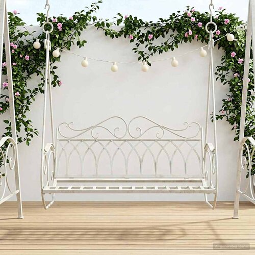  Ljuljačka Čelik 112 x 60 x 126,5 cm Antič White Cijene