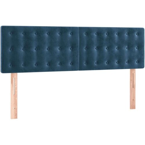 vidaXL Krevet s oprugama i madracem tamnoplavi 140x190 cm baršunasti Cijene