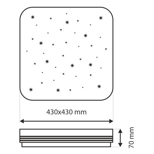  LED prigu&amp;scaron;iva plafonska svetiljka MANA LED/36W/230V 2700-6500K + daljinski upravljač Slike