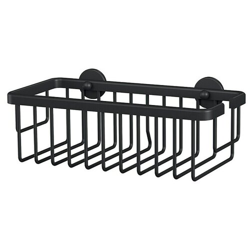 Tesa Aluxx Odlagalna košarica za tuš (Do x Š x V: 12,5 x 25 x 9,2 cm, Črna, Mat) Cene