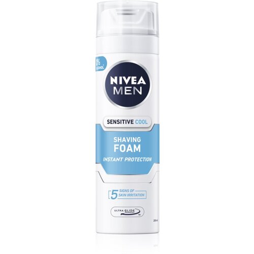 Nivea men sensitive cool pena za britje brez alkohola 200 ml za moške Cene
