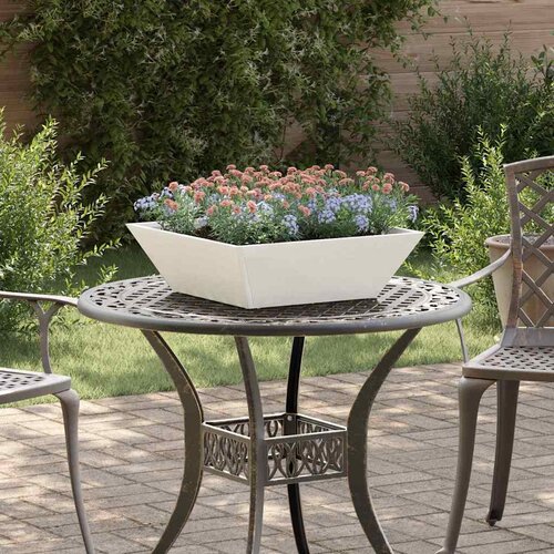  Vrtna saksija 5 pcs Bijelo 50 x 50 x 15 cm Čelična vrata Cijene
