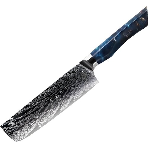 IZMAEL Damaskasti kuhinjski nož SE-37603 - Nakiri / Plava Cene