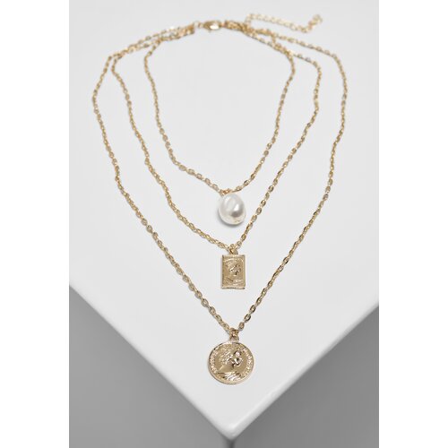 Urban Classics Accessoires Layering Pearl Basic Necklace Gold Cijene