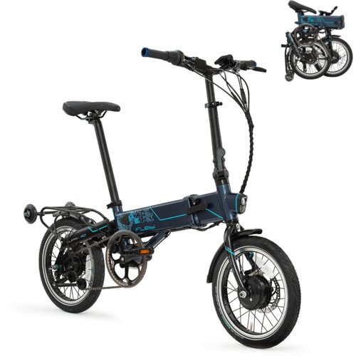 FLEBI zložljivo električno kolo supra 4.0+ tech navy | 16" kolesa | 90 km dosega, (22118437) Cene
