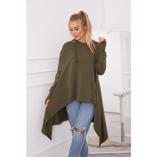 Kesi The blouse flars at the bottom in khaki Slike