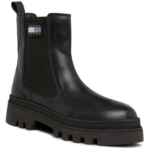 Tommy Jeans Gležnjarji - Črna Cene