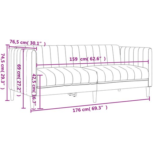  3-dijelni set sofa tamnosivi od tkanine Slike