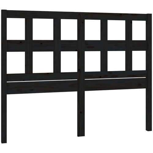  Uzglavlje za krevet crni 185 5 x 4 x 100 cm od masivne borovine Slike