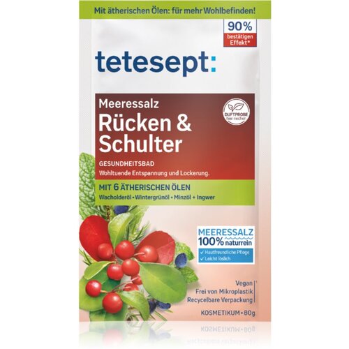 TETESEPT Sea Bath Salt Back and Shoulder Muscles pomirjajoča sol za kopel 80 g Cene