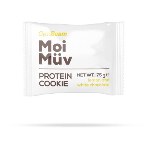 GymBeam MoiMüv protein cookie 75 г lemon and white chocolate Cene