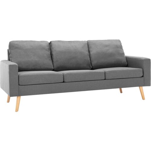 vidaXL Kavč trosed svetlo sivo blago Cene