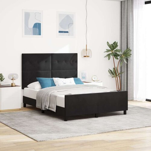  Crni Bar&amp;scaron;unasti Krevet S Okvirom 160x200 cm Slike
