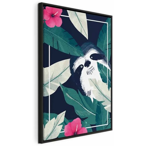  Slika - Sloth in the Tropics (1 Part) Vertical 60x90 U crnom drvenom okviru Cijene