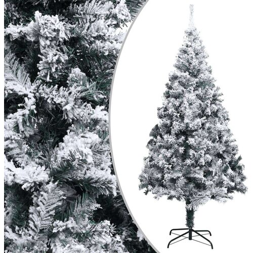  Umjetno božićno drvce sa snijegom zeleno 300 cm pvc Slike