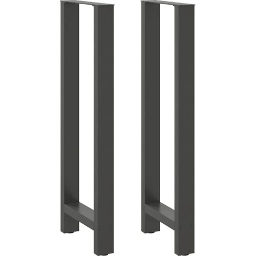 vidaXL Noge za barski stol antracit boje 2 kom 40 x (110-111) cm čelik - Antracit 40 x (110-111) cm 2 1 Cene