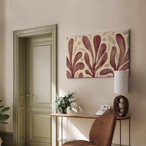  Slika - Leaves and spots &amp;ndash; large vibrant shapes inspired by Matisse 120x80 Slike