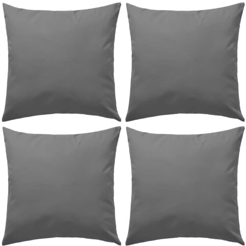 vidaXL Zunanje blazine 4 kosi 45x45 cm sive, (20768870) Cene