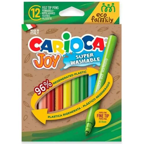 Carioca Eco Family Joy 12-delni komplet flomastrov 2,8 mm - Cene