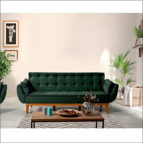 fiona-green green 3-Seat sofa-bed Slike