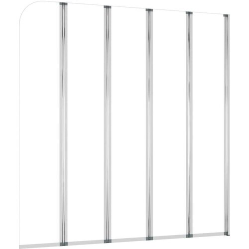 VidaXL Tu&amp;scaron; stena za kopalno kad 120x140 cm kaljeno steklo prozorna Slike