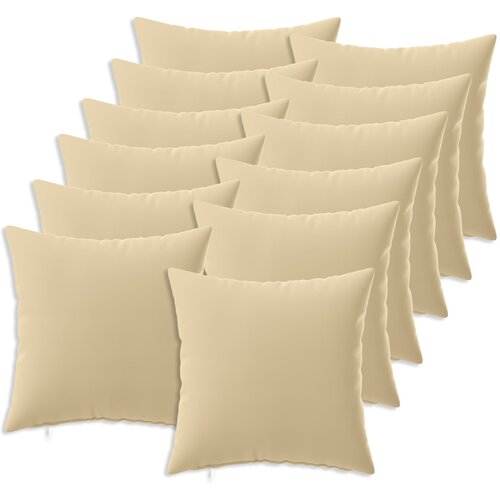  Presvlaka za jastuk 12 pcs HEERLEN Bež 40 x 40 cm Poliester Cene