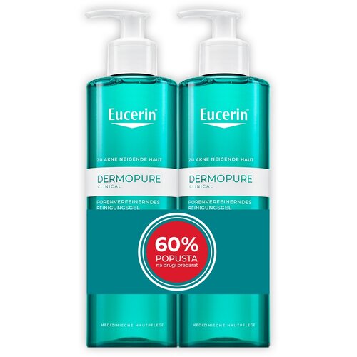 EUCERIN&amp;reg; BOX DermoPure Clinical gel 400 ml + 400 ml Slike