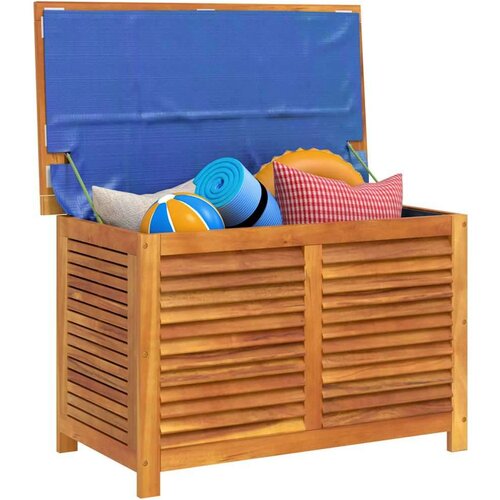 VidaXL Vrtna kutija za pohranu s re&amp;scaron;etkama 90x50x56 cm od drva bagrema Slike