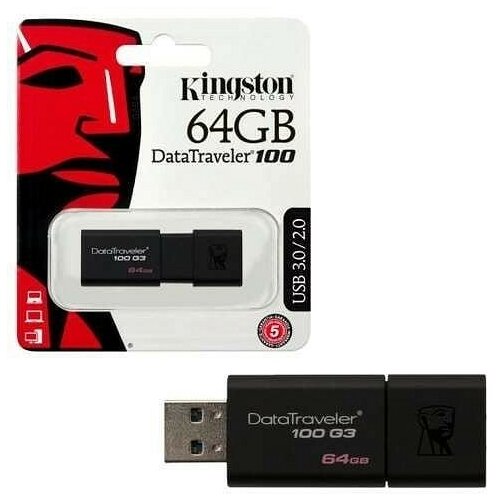 Kingston USB FLASH DRIVE 64GB DT100G3/64GB, Cene