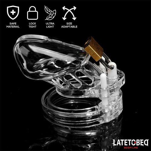 LateToBed Cage Kletka Za Penis Universal Short Clear Slike