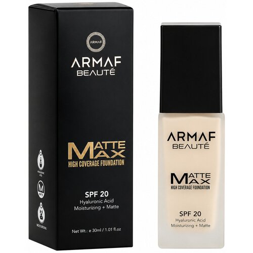 Armaf Pudri & podlage Matte Max Foundation mit hoher Deckkraft SPF 20 - 05 Wa Bež Cene