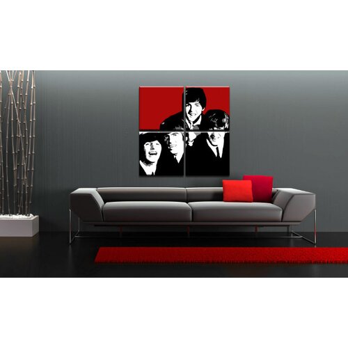  Ročno izdelana slika POP Art BEATLES 4-delna (POP ART slike) Cene