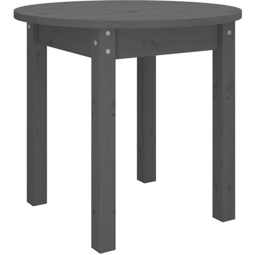 Maison Chic Klubska mizica - kavna mizica - Nizka mizica siva &amp;Oslash; 45x40 cm trdna borovina, (21753259) Slike