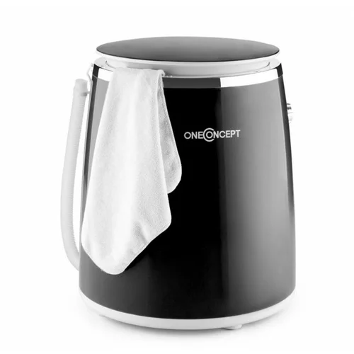 OneConcept ecowash-pico , črn mini pralni stroj, funkcija ožemanja, 3,5 kg, 380 w