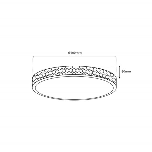  LED plafonsko svetlo SHINY LED/34W/230V prozirno Slike