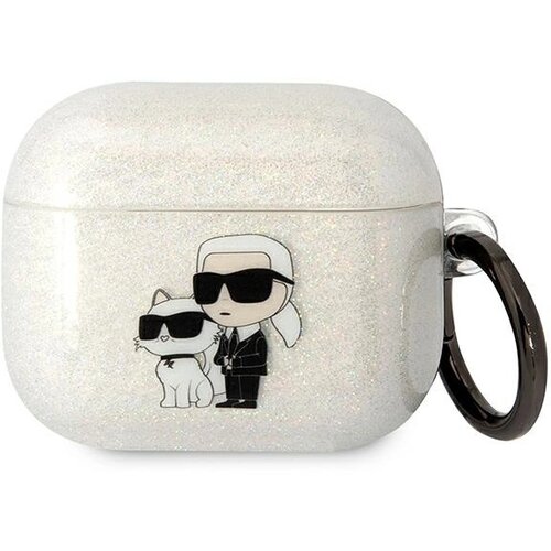Karl Lagerfeld OVITEK Z BLE&amp;Scaron;ČICAMI ZA AIRPODS 3 PROZOREN, (22006490) Slike