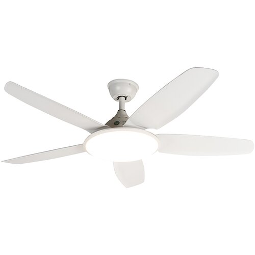 QAZQA Stropni ventilator bel z daljinskim upravljalnikom - Vifte Cene