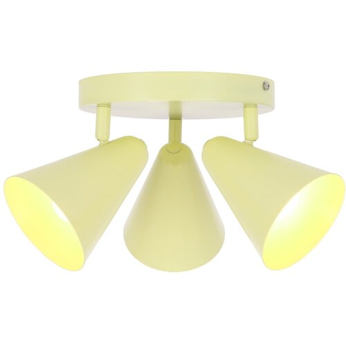 Candellux Lighting rumena stropna svetilka s kovinskim senčilom 34x34 cm amor Slike
