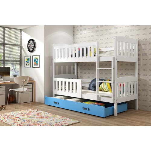 BestBed POGRAD KUBUS 200X90 S PREDALOM (VE� BARV) - BELA-Modra Cene