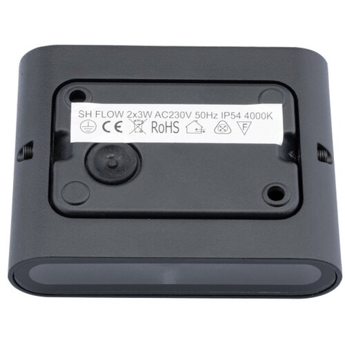  LED spolja&amp;scaron;nje zidno svetlo FLOW 2xLED/3W/230V IP54 crna Slike