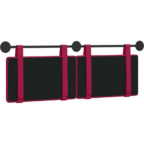  Držeće uzglavlje Zidne Vinska crvena 130 x 55 x 5 cm Bar&amp;scaron;un - boja crnog vina 120 cm bez LED Slike