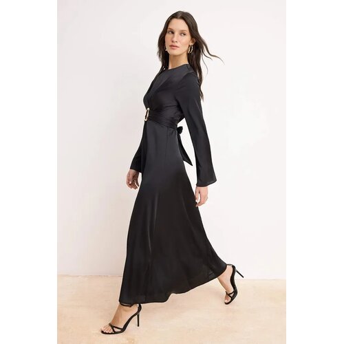 Trendyol Modest Ženska haljina Tctss26Db00012, Crna Cene
