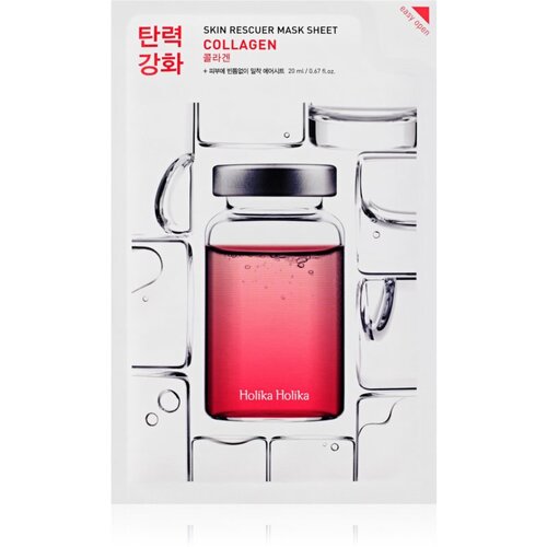 Holika Holika Skin Rescuer Collagen maska iz platna z učvrstitvenim učinkom s kolagenom 20 ml Slike