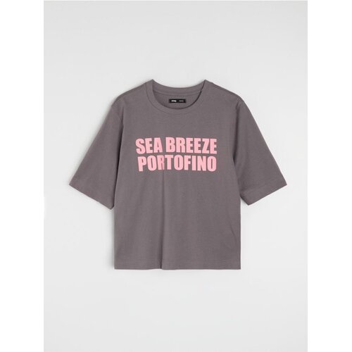 Sinsay Pamučna majica s natpisom Sea Breeze Portofino Cijene