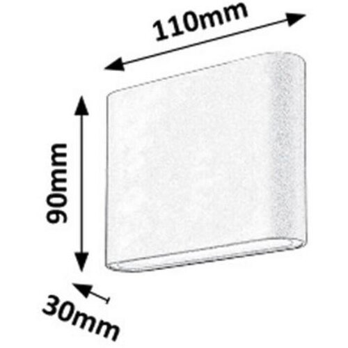 Rabalux nesna LED2X3W tamno siva spoljna rasveta Slike